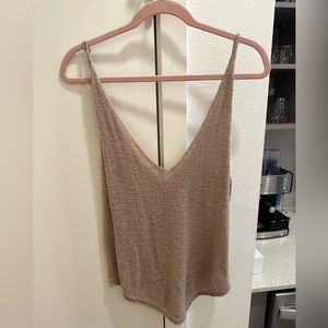 Free people tan tank. Size S.